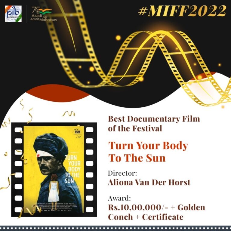 Dutch film ‘Turn Your Body to the Sun’ bags Golden Conch award for the Best Documentary at MIFF 2022